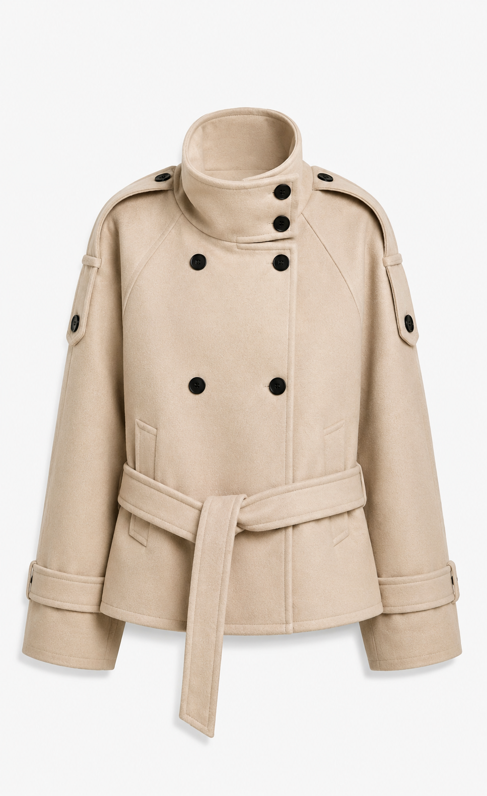 Élégance Belted Wool Jacket