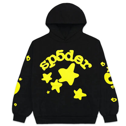 "Sp5der" Hoodie Black/Yellow