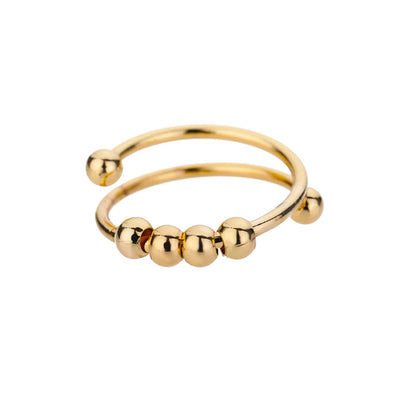 Éclat Sphère – Moderner Statement-Ring mit glänzender Kugelstruktur