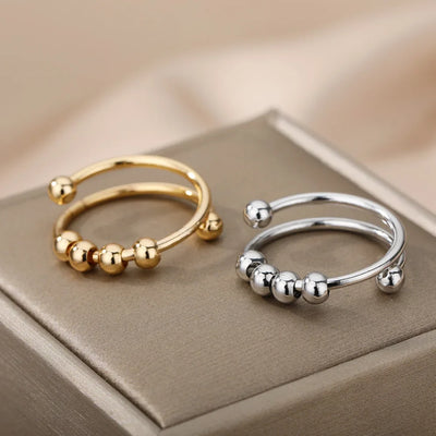 Éclat Sphère – Moderner Statement-Ring mit glänzender Kugelstruktur