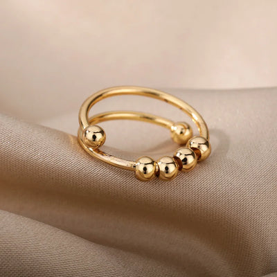 Éclat Sphère – Moderner Statement-Ring mit glänzender Kugelstruktur