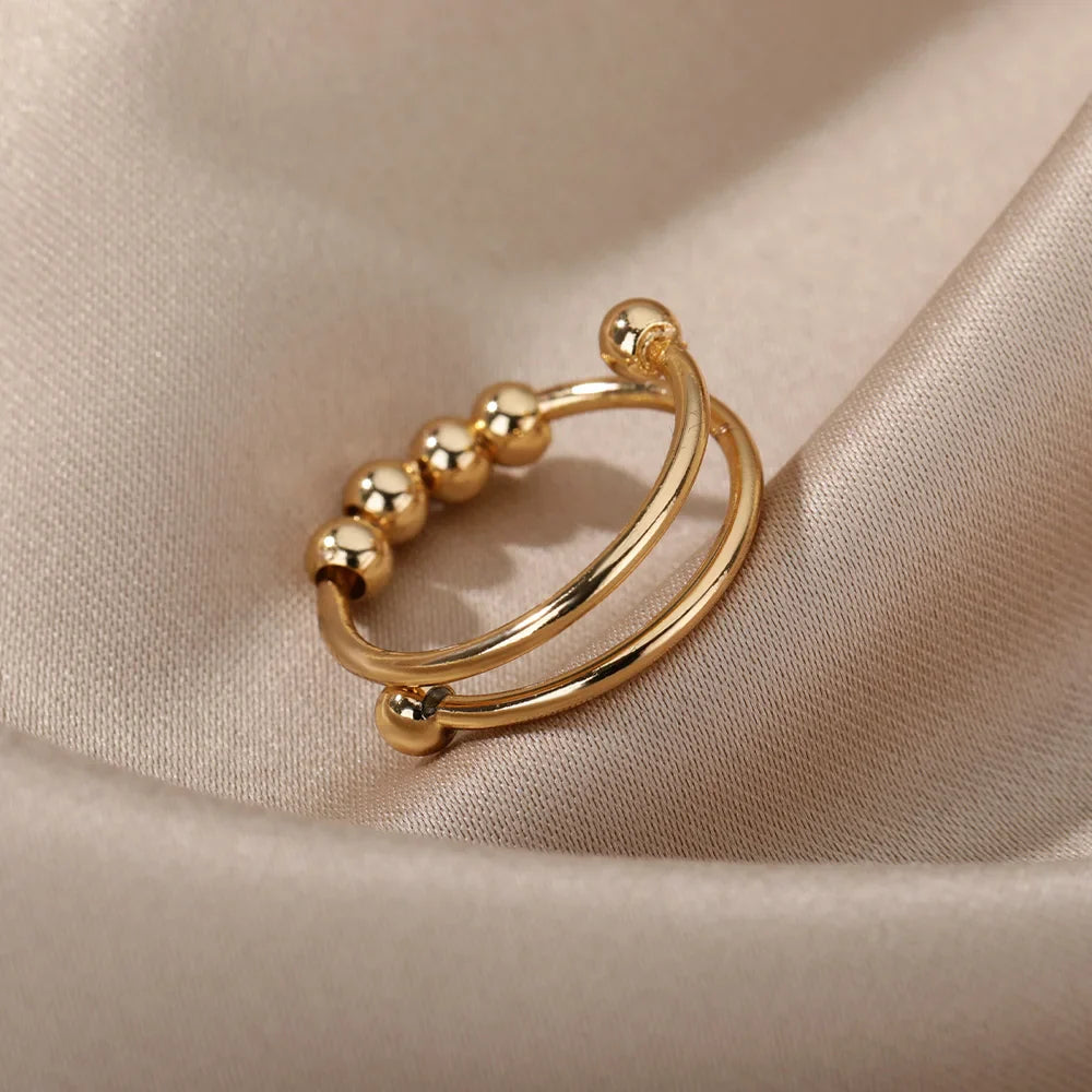 Éclat Sphère – Moderner Statement-Ring mit glänzender Kugelstruktur