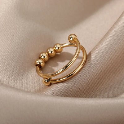 Éclat Sphère – Moderner Statement-Ring mit glänzender Kugelstruktur