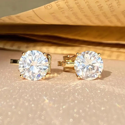 Lumière Dorée – Elegante Zirkonia-Ohrringe