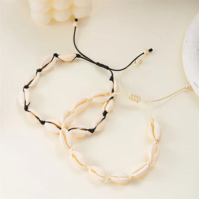 Ocean Spirit – Fußkette mit Kaurimuscheln