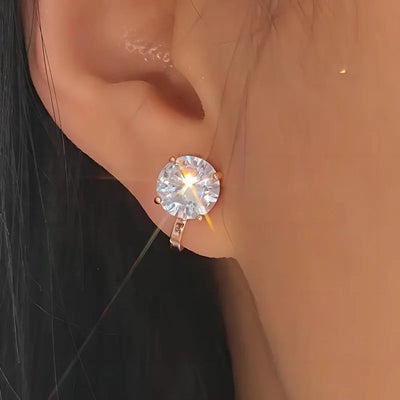 Lumière Dorée – Elegante Zirkonia-Ohrringe