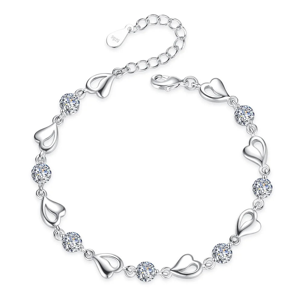 Pure Shine – 925er Silberarmband mit Zirkonia
