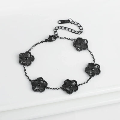 Fleur de Chance – Armband mit farbenfrohen Kleeblatt-Anhängern