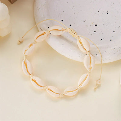 Ocean Spirit – Fußkette mit Kaurimuscheln