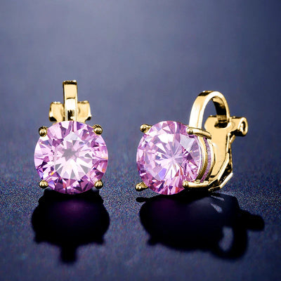 Lumière Dorée – Elegante Zirkonia-Ohrringe