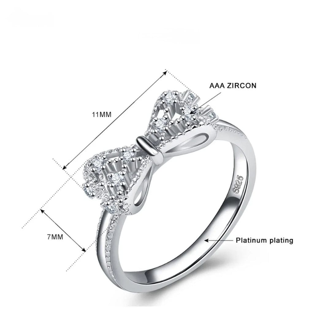 Bijou Noeud – Zirkonia-Ring mit Schleifendetail