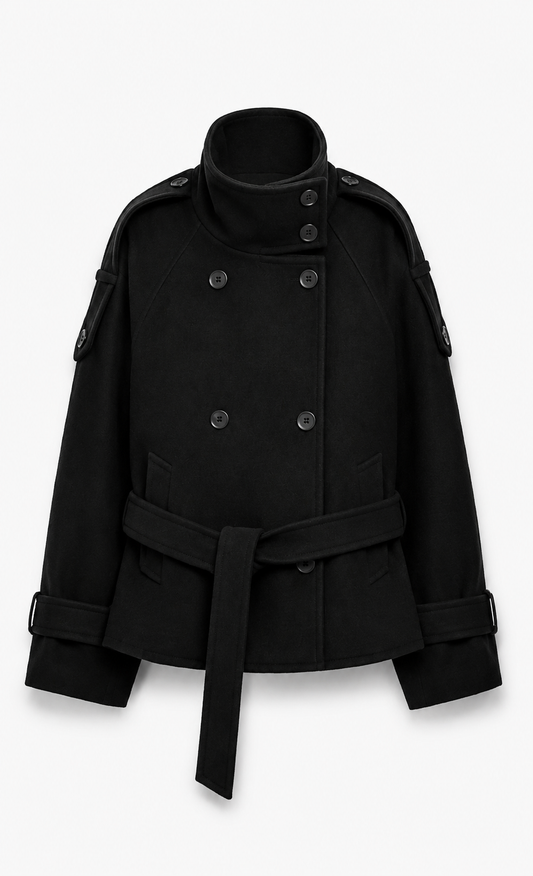 Élégance Belted Wool Jacket