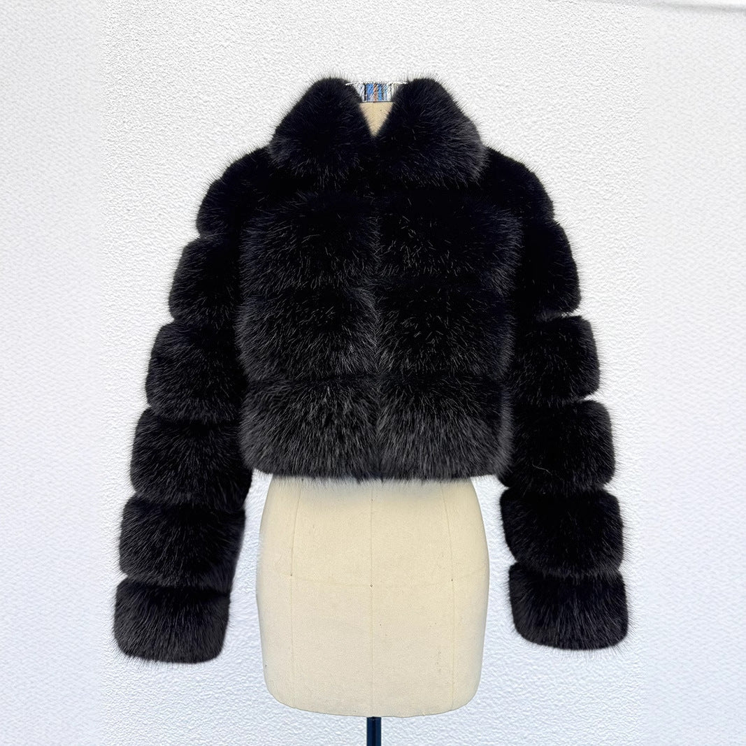 Élégance Fur Cropped Jacket