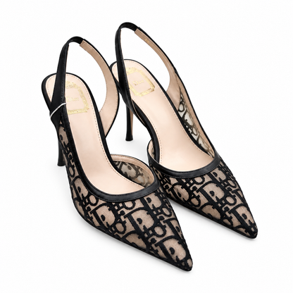 „CD“ Monogram Slingback Pumps
