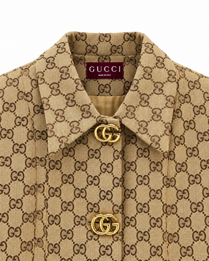 „GG“ Monogram Cropped Jacket
