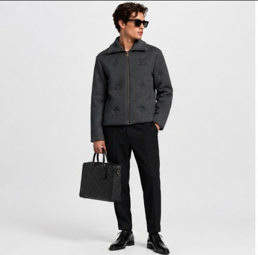 Monsieur LV Prestige – Monogram Knitted Coat