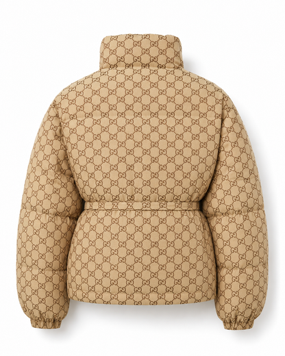 GG Monogram Belted Puffer Jacket