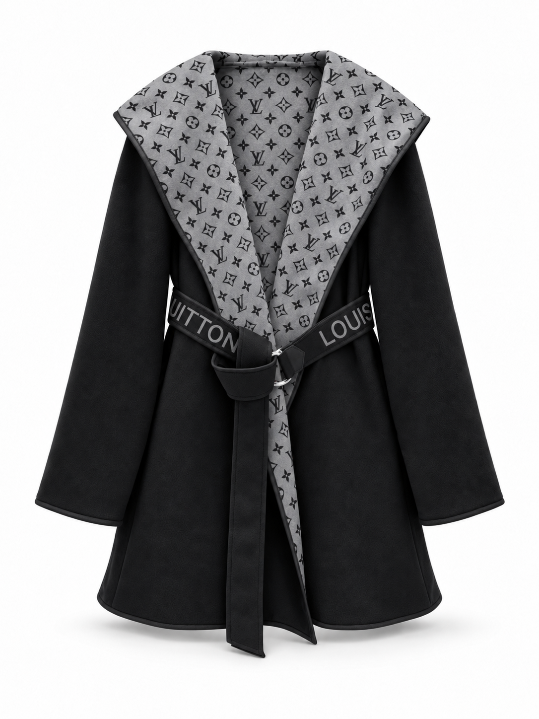 "LV" Étoile Monogram Wrap Coat