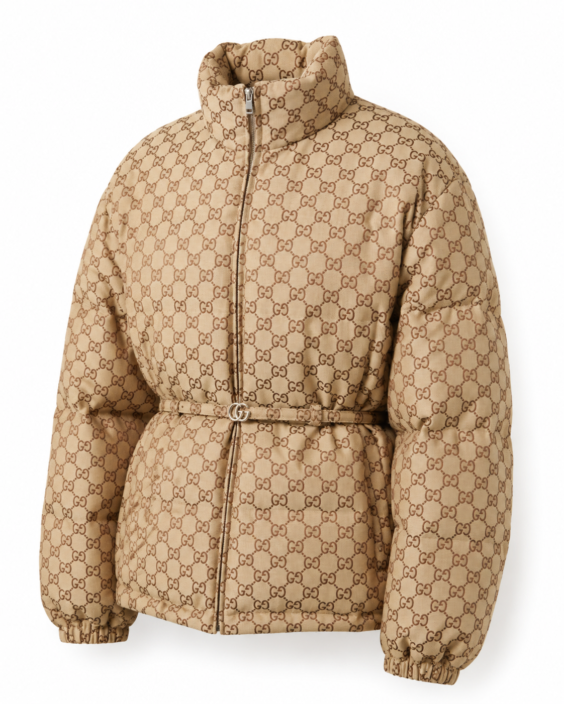 GG Monogram Belted Puffer Jacket