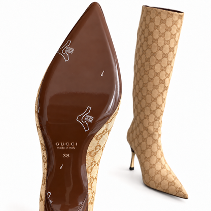 "GG" Maison Monogram Knee Boots