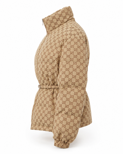 GG Monogram Belted Puffer Jacket