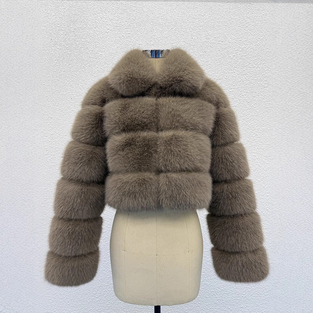 Élégance Fur Cropped Jacket