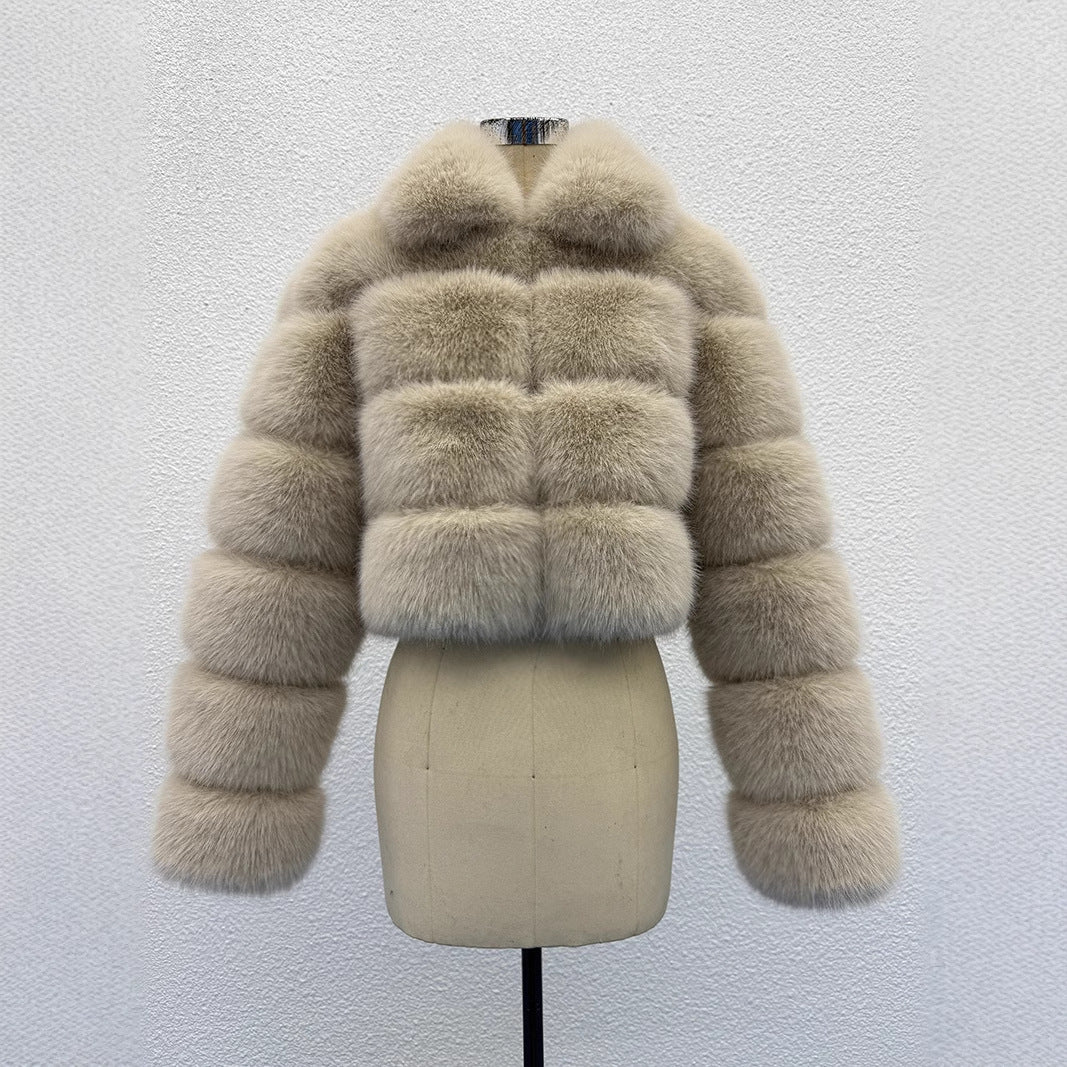 Élégance Fur Cropped Jacket