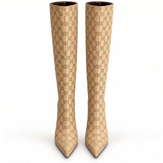"GG" Maison Monogram Knee Boots