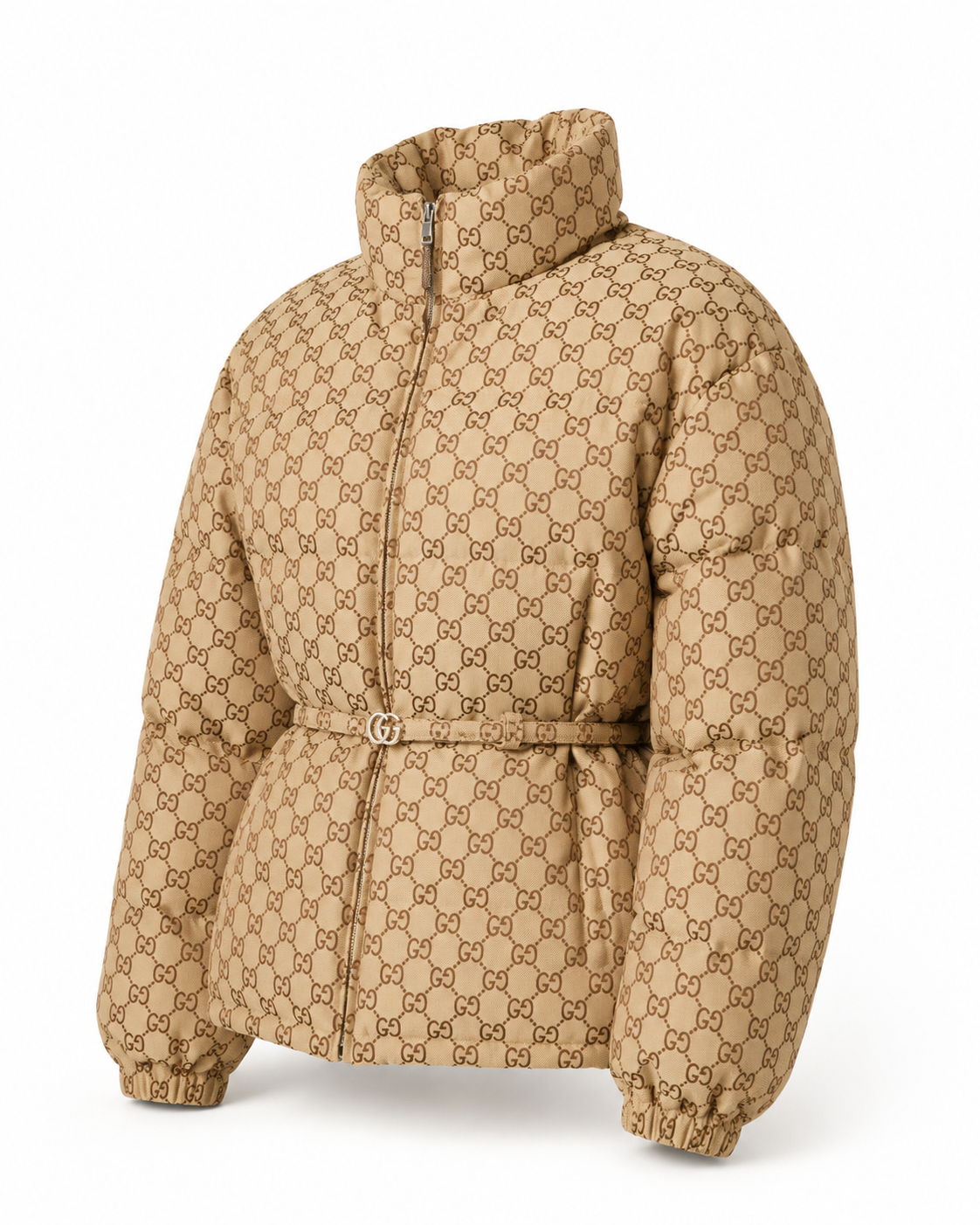 GG Monogram Belted Puffer Jacket