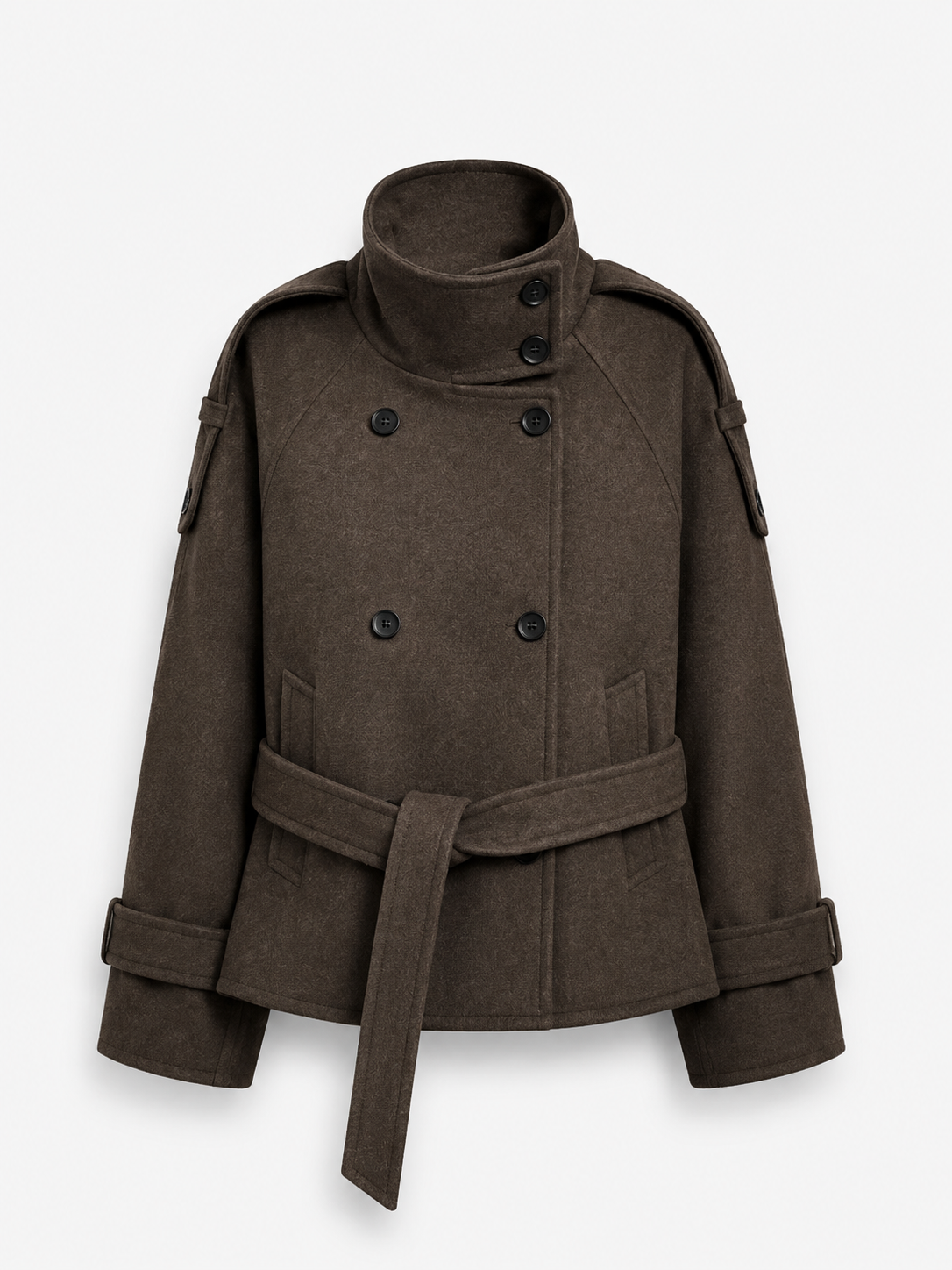 Élégance Belted Wool Jacket