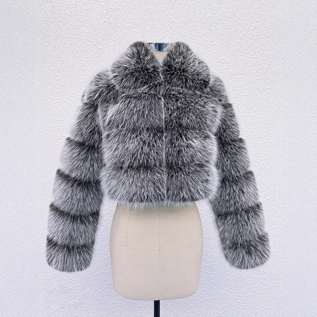 Élégance Fur Cropped Jacket