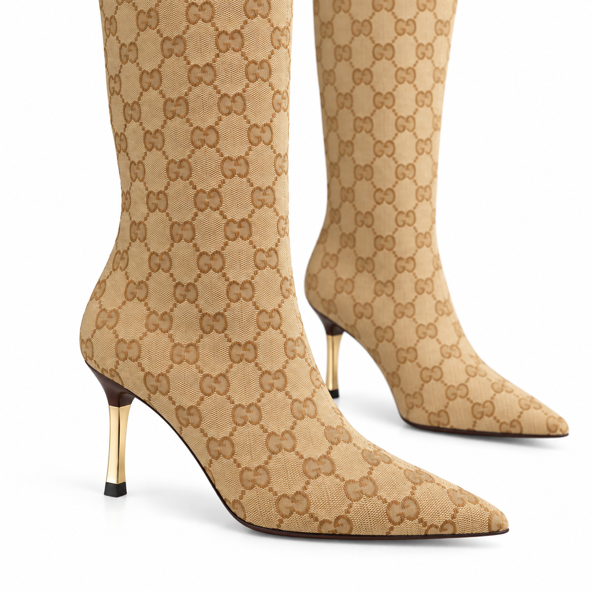 "GG" Maison Monogram Knee Boots